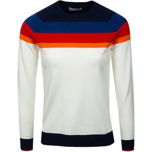 Peter Millar Bauer Engineered Striped Crew
